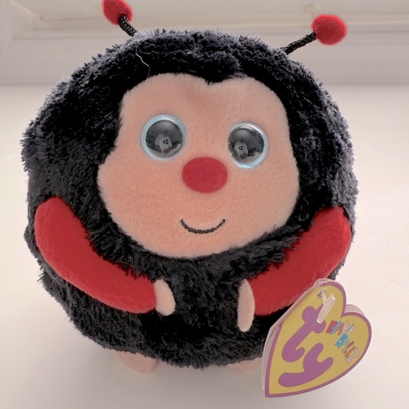 Ty Beanie Ballz Dots Ladybug Plush - Picture 4 of 8